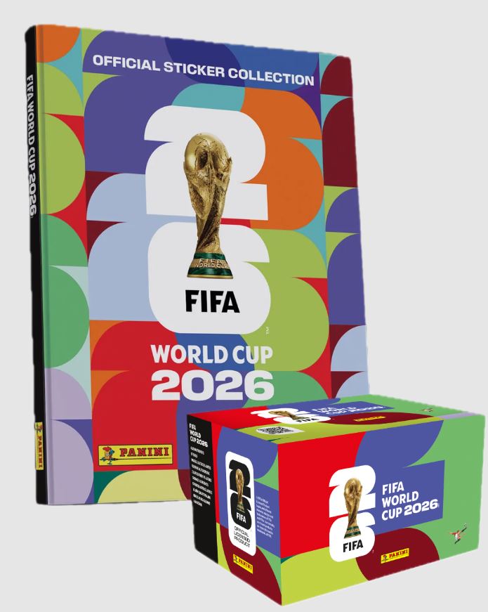 FIFA WORLD CUP 2026 Hard Back Sticker Album & 100 Packets - Panini