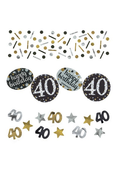 Table Confetti - 40th Birthday - Value Pack 34g