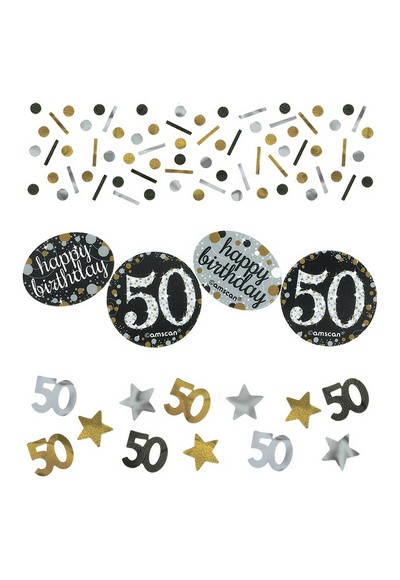 Table Confetti - 50th Birthday - Value Pack 34g