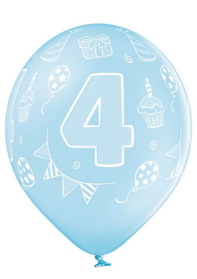 Age Number 4 -QTY5 - 11"