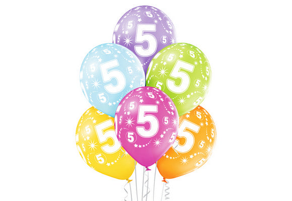 Age Number 5 -QTY5 - 11"