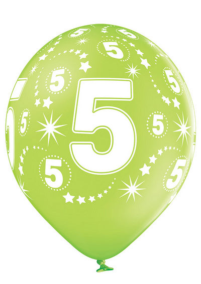 Age Number 5 -QTY5 - 11"