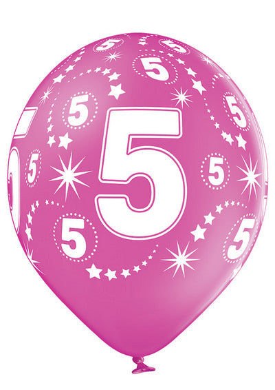 Age Number 5 -QTY5 - 11"