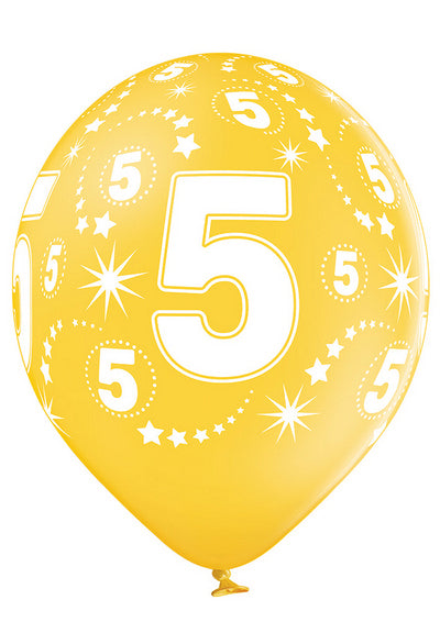 Age Number 5 -QTY5 - 11"