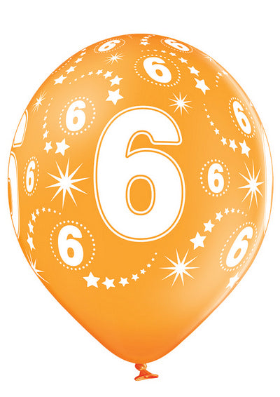 Age Number 6 -QTY5 - 11"