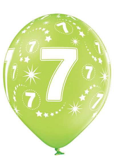 Age Number 7 -QTY5 - 11"