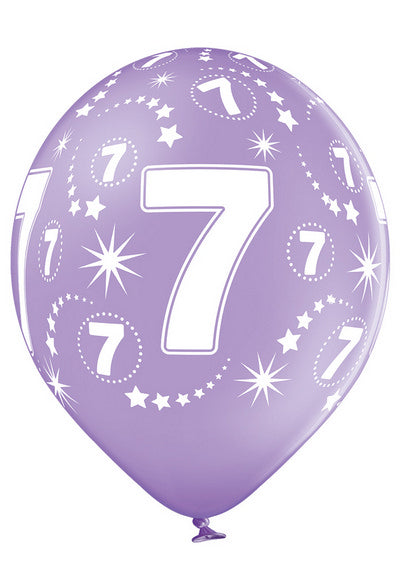 Age Number 7 -QTY5 - 11"