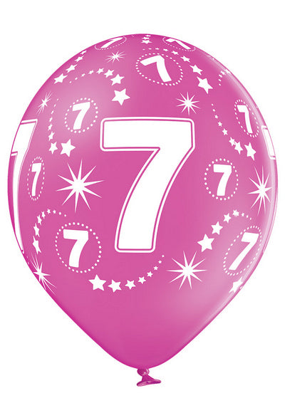 Age Number 7 -QTY5 - 11"