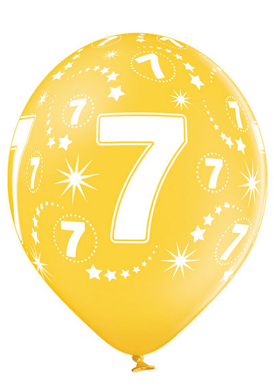 Age Number 7 -QTY5 - 11"