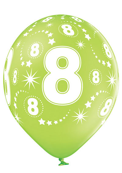 Age Number 8 - QTY5 - 11"