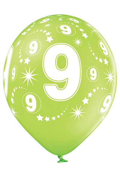 Age Number 9 - QTY5 - 11"