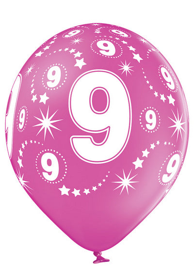 Age Number 9 - QTY5 - 11"