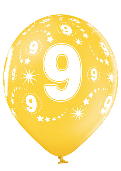 Age Number 9 - QTY5 - 11"
