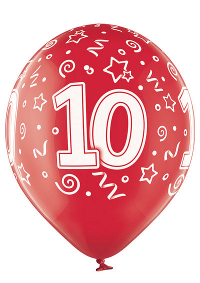 Age Number 10 - QTY5 - 11"