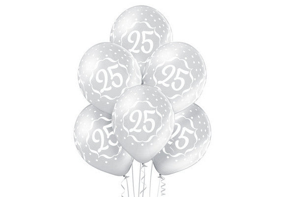 Age Number 25th Birthday / 25th Anniversary - QTY5 - 11"