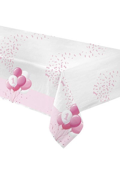 1st Birthday Table Cover Girl 120cm x 180cm