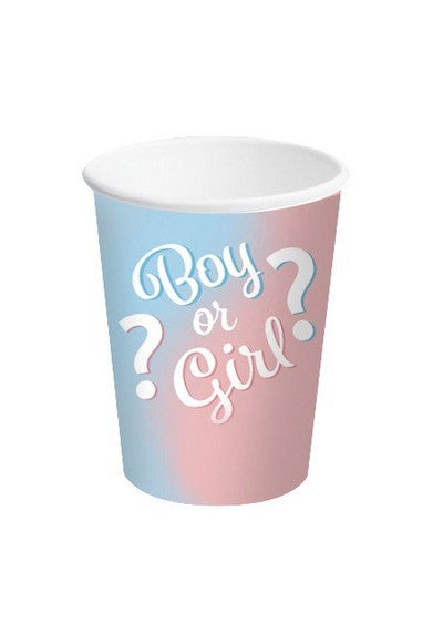 Gender Reveal Paper Cups