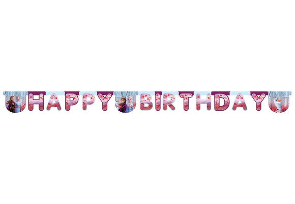 Frozen Happy Birthday Banner