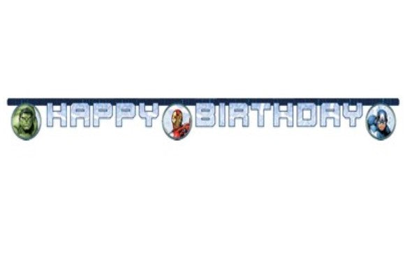 Avengers Happy Birthday Banner