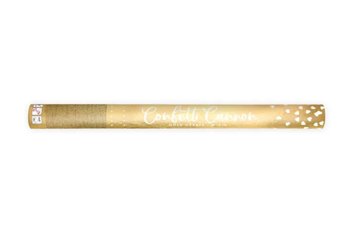 Gold Hearts Popper 60CM