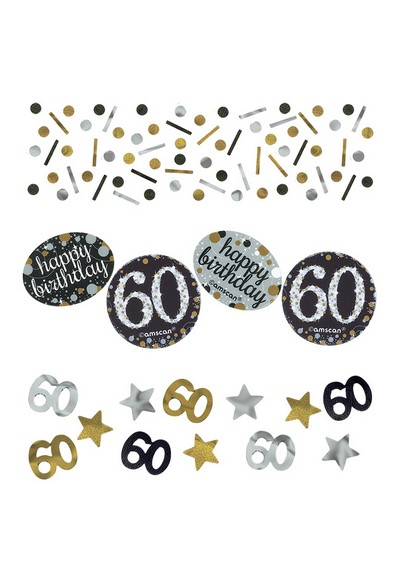 Table Confetti - 60th Birthday - Value Pack 34g