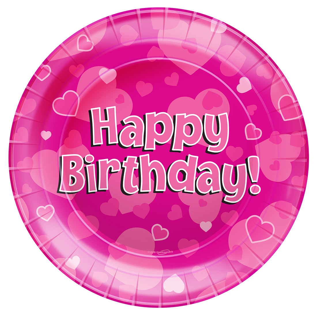 Happy Birthday Plates Pink