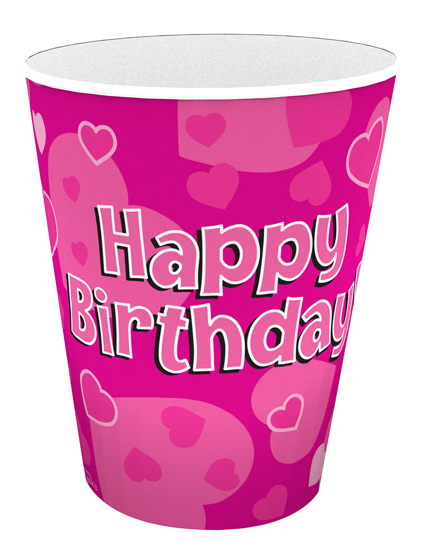Happy Birthday Pink Cups