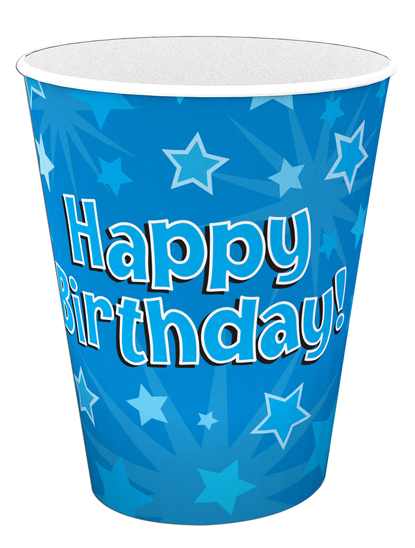 Happy Birthday Blue Cups