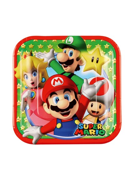 Super Mario Paper Plates