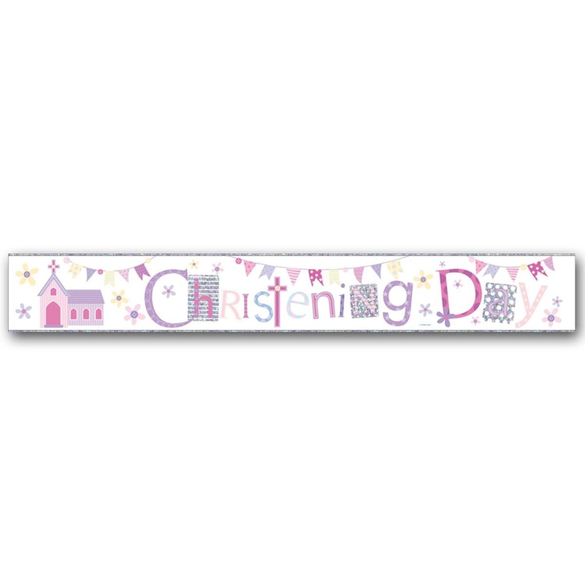Christening Day Girl Banner