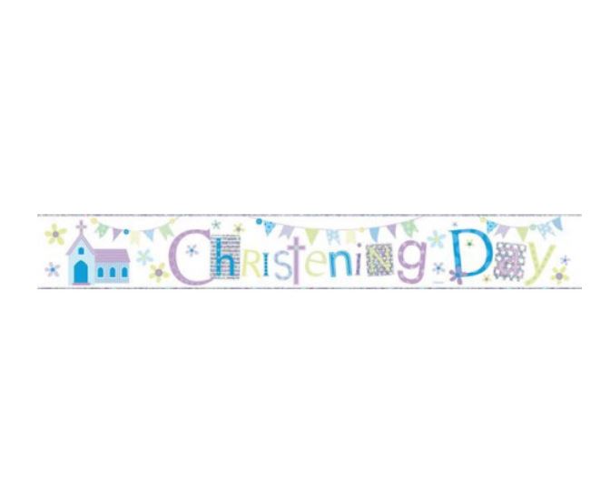 Banner Blue Christening 2.5m