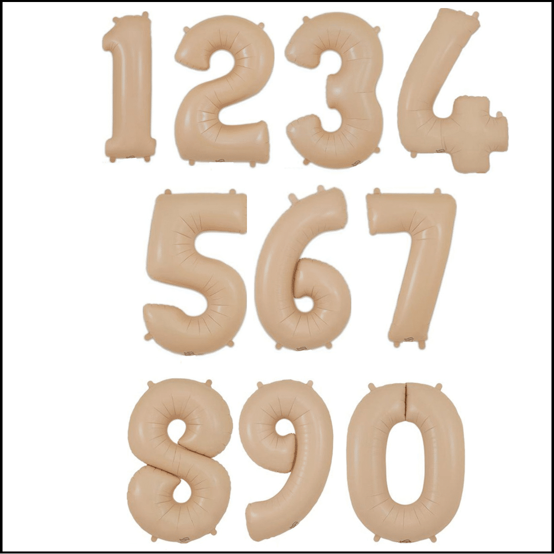Nude 34inch Foil Numbers