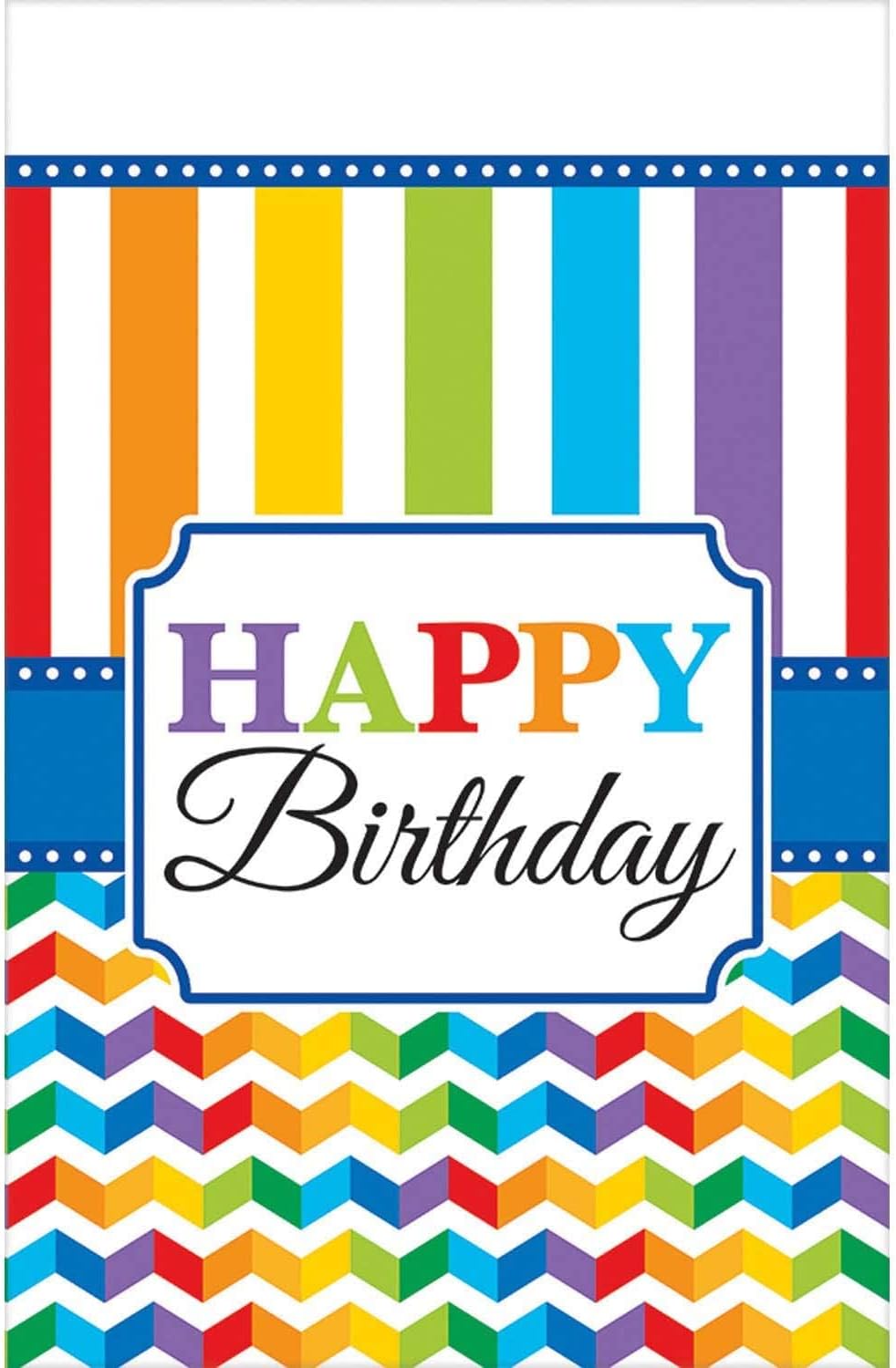 Happy Birthday Paper Table Cover