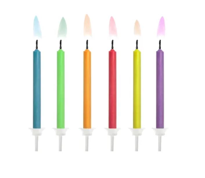 Coloured Flames Candles