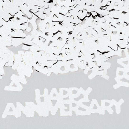 Table Confetti Happy Anniversary