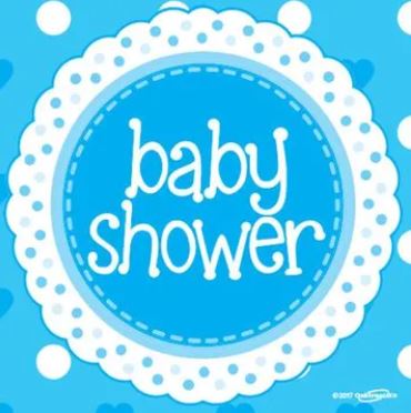 Blue Baby Shower Napkins