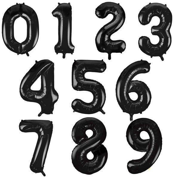 Black 34inch Foil Numbers