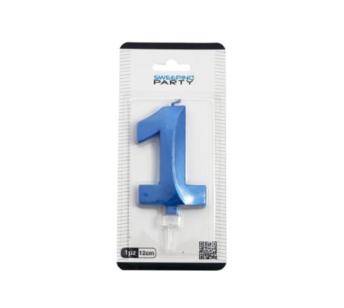 3D Candle NR.1 Blue