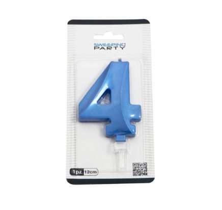 3D Candle NR.4 Blue