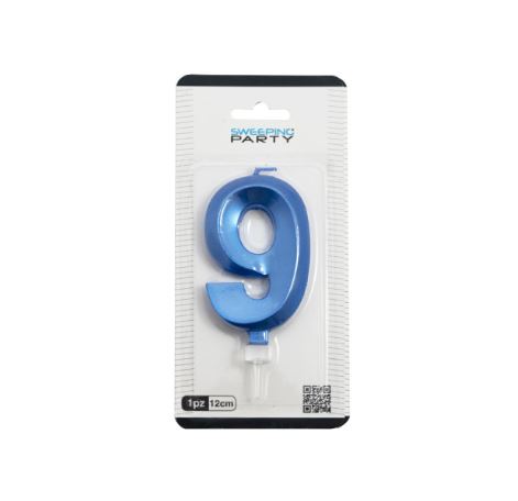 3D Candle NR.9 Blue