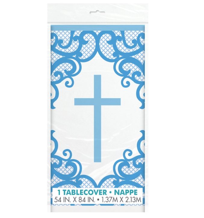 Blue Cross Table Cover