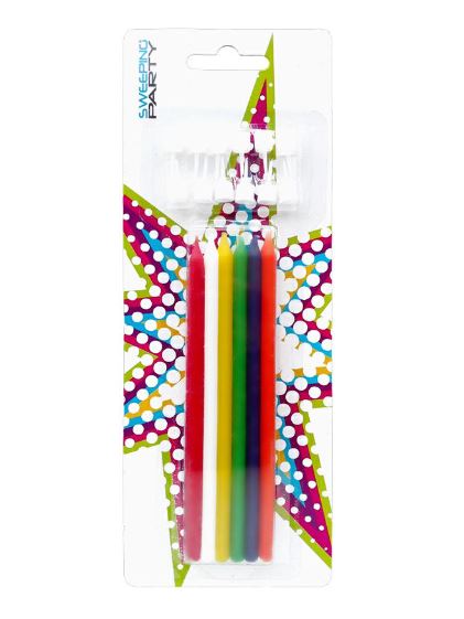 Mini Stem Set Coloured Candles 12CM