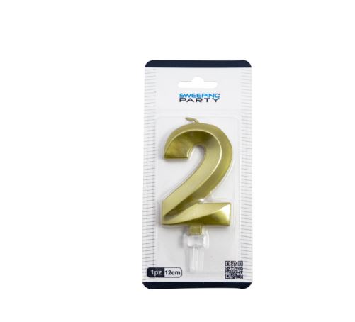 3D Candle NR.2 Gold