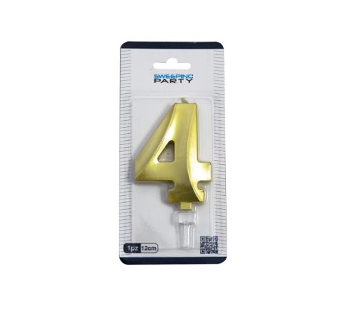 3D Candle NR.4 Gold
