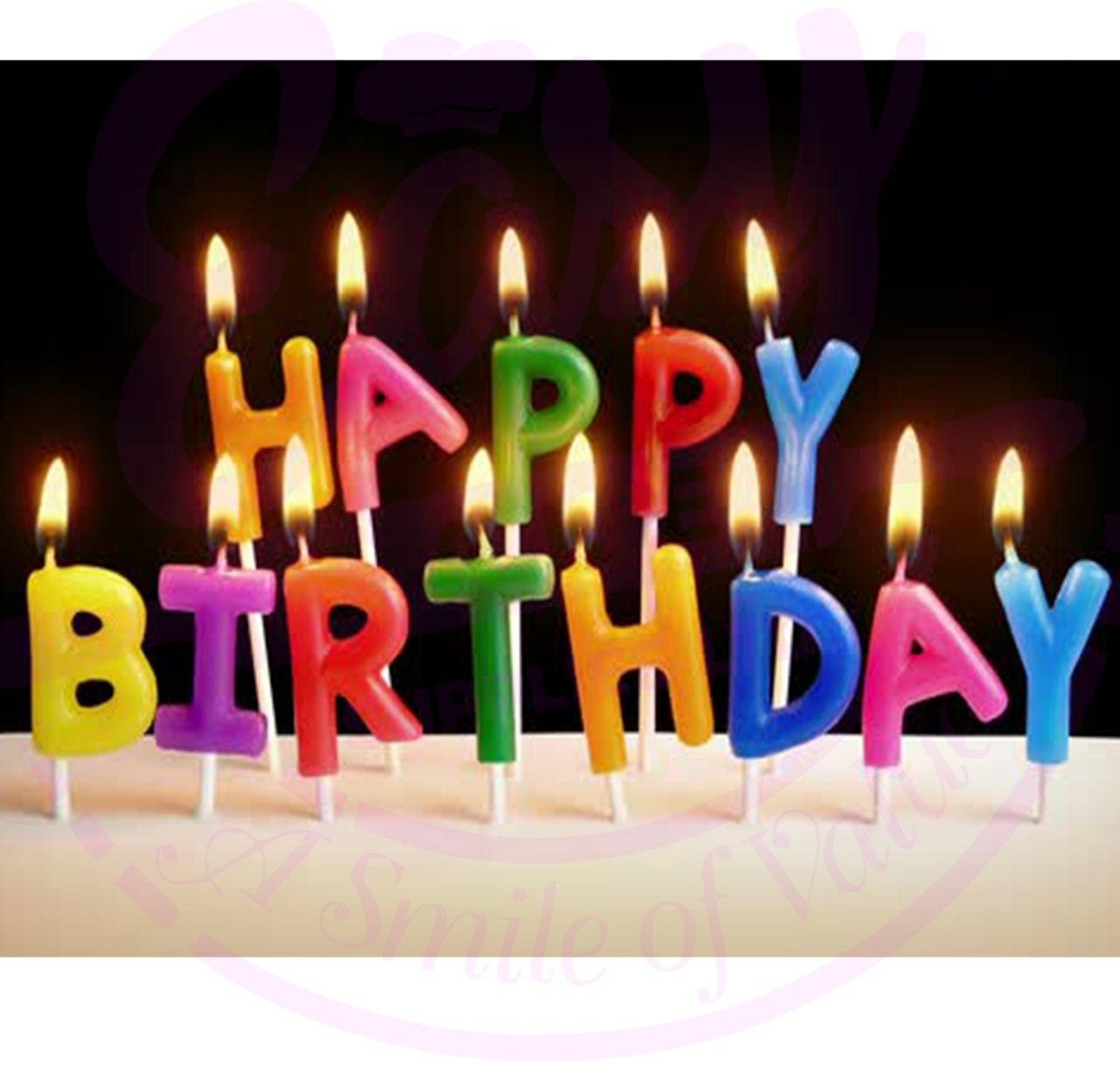 Happy Birthday Letter Candles