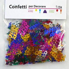 Table Confetti Multi Colour Happy Birthday