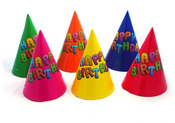 Happy Birthday Party Hat 6 PCS