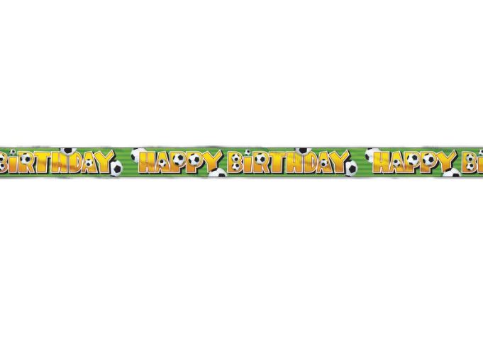Happy Birthday Football Banner
