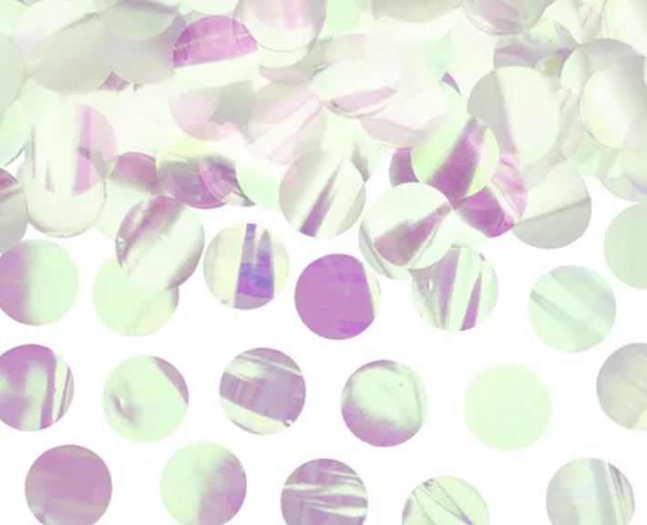 Table Confetti Round Iridescent
