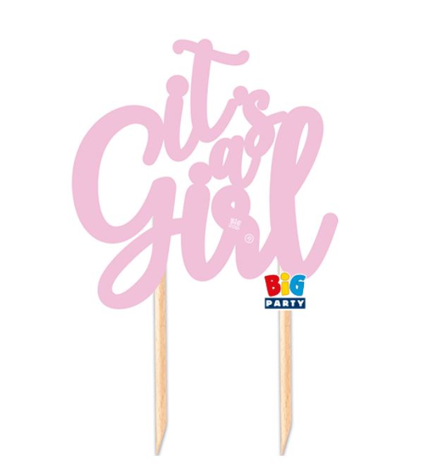 It's a Girl Cake Topper